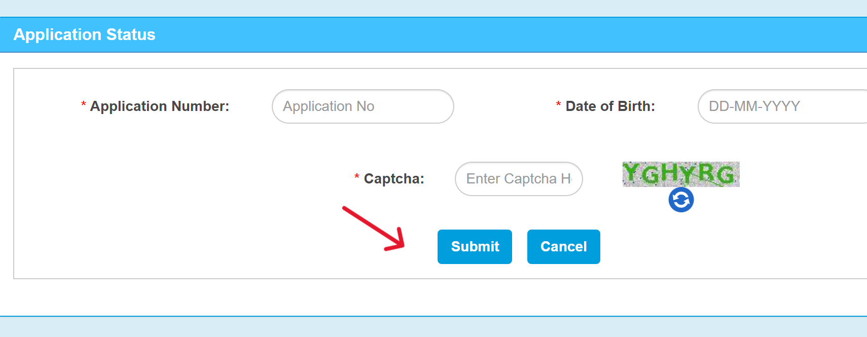 Application Status